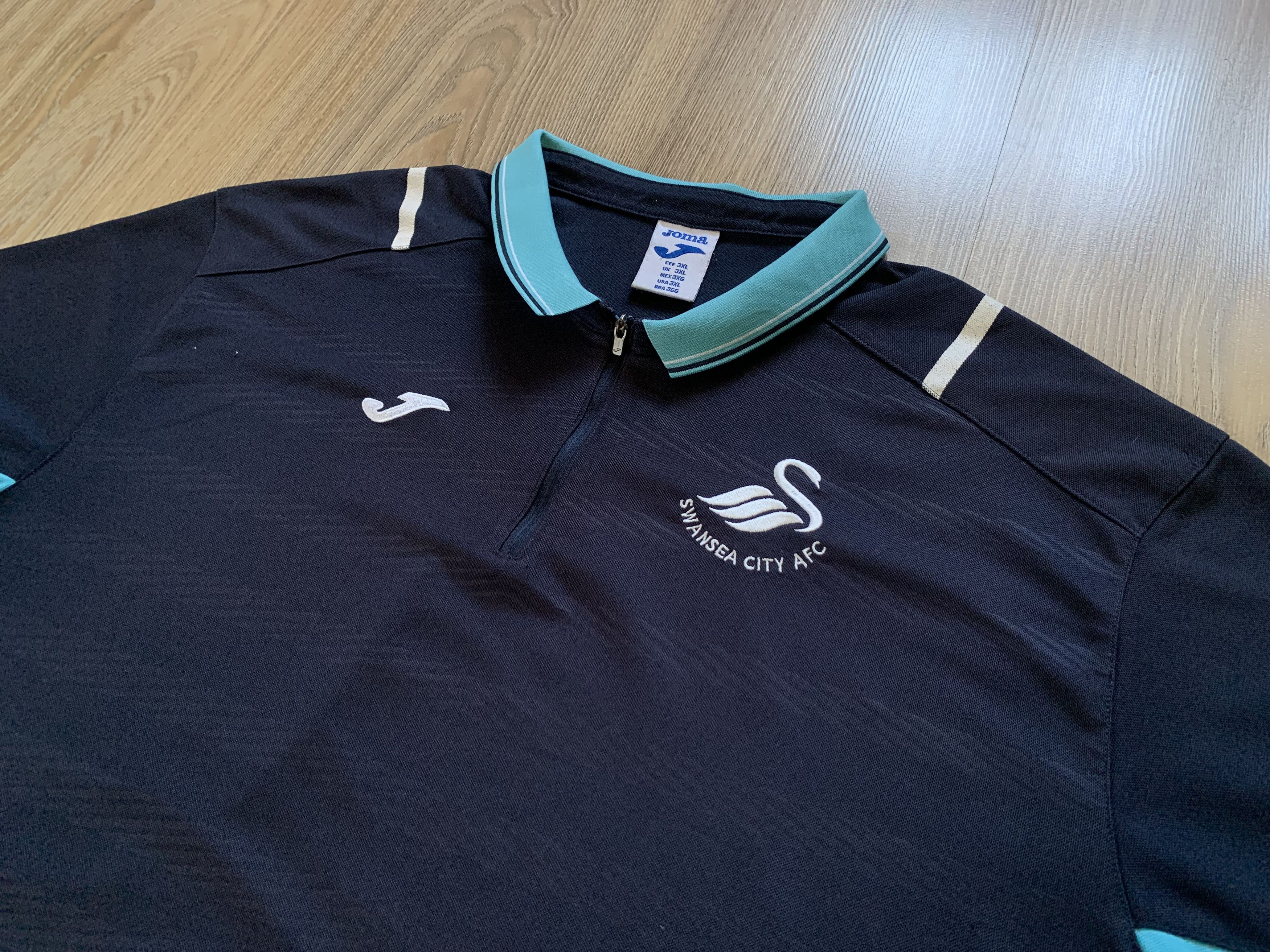 Joma × Sports Specialties Joma Swansea City FC Original Football Polo T Shirt Size US XXL / EU 58 / 5 - 5 Thumbnail