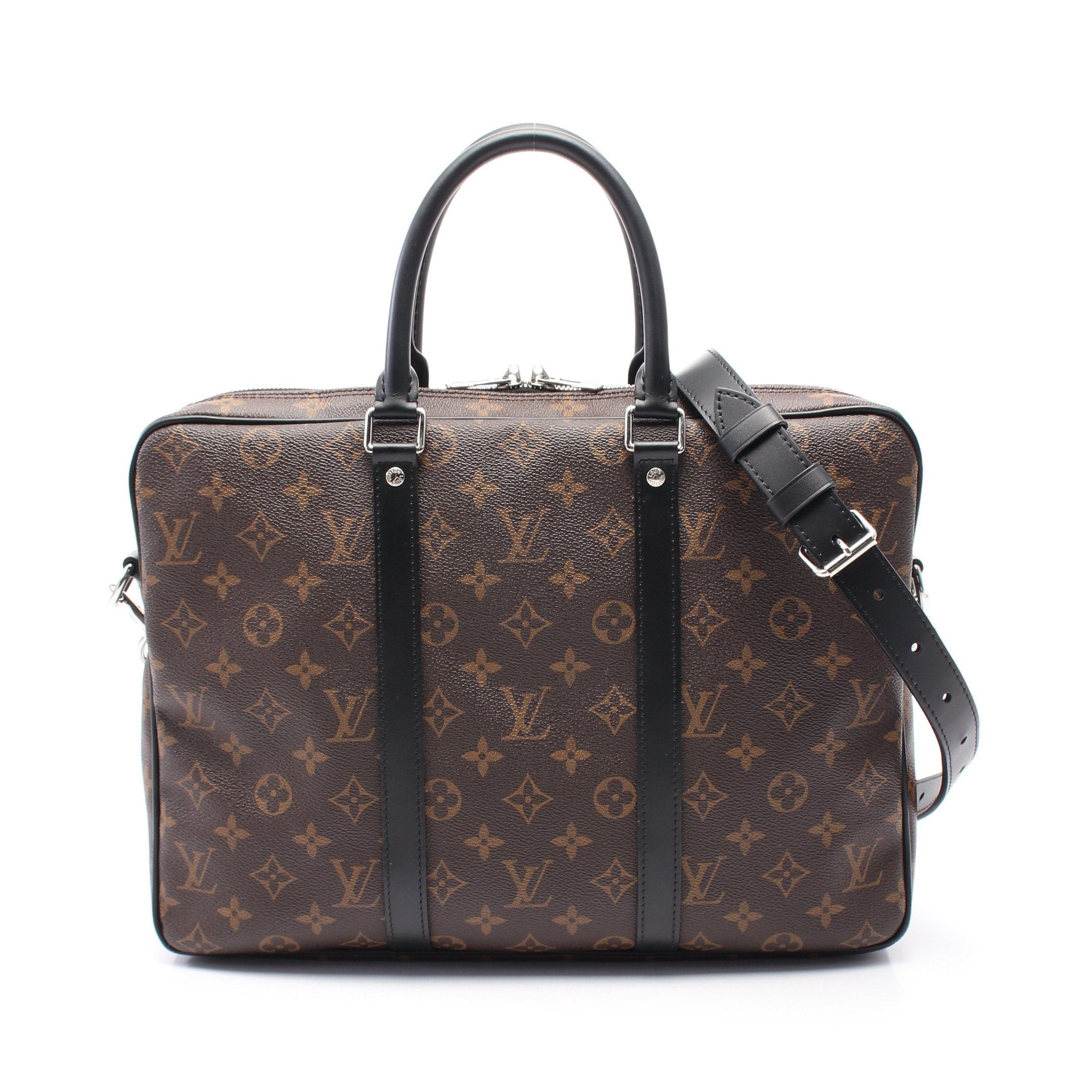 Louis Vuitton Louis Vuitton Pdv Pm Monogram Macassar Briefcase  