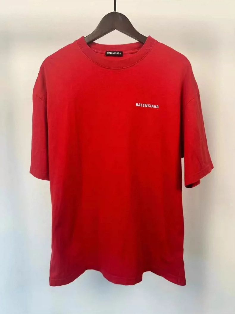 Balenciaga Balenciaga Red front and back logo short sleeve Size US M / EU 48-50 / 2 - 1 Thumbnail