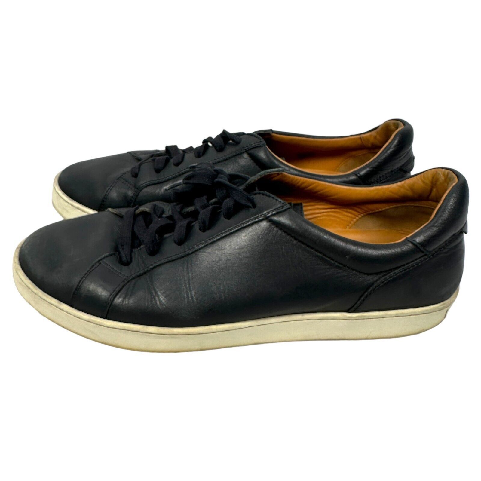 Magnanni Magnanni Costa Lo Leather Sneakers Shoes Men’s US 10.5 Black Size US 10.5 / EU 43-44 - 3 Thumbnail
