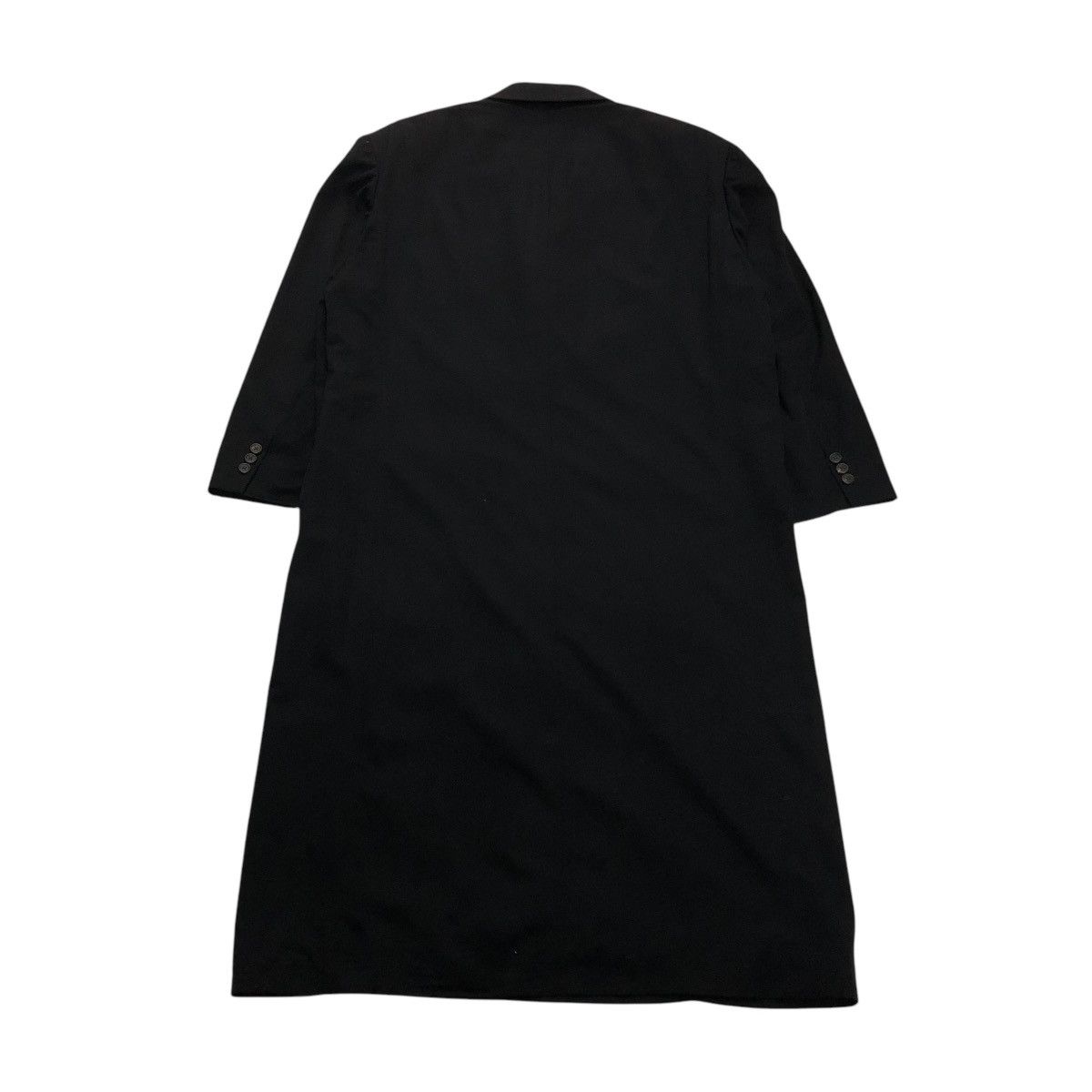 Yohji Yamamoto 🔥ICONIC RICH BLACK WOOL LONG JACKET Y’S FOR MEN JACKET Size US S / EU 44-46 / 1 - 2 Thumbnail
