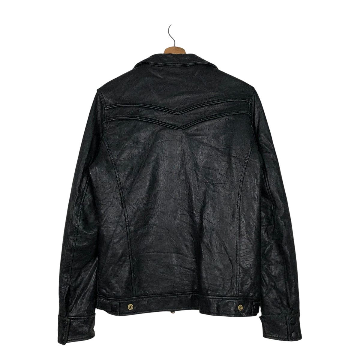Japanese Brand 🔥VINTAGE BIKER LEATHER JACKET JOHN’S JAPAN ISSEY MIYAKE Size US M / EU 48-50 / 2 - 10 Thumbnail