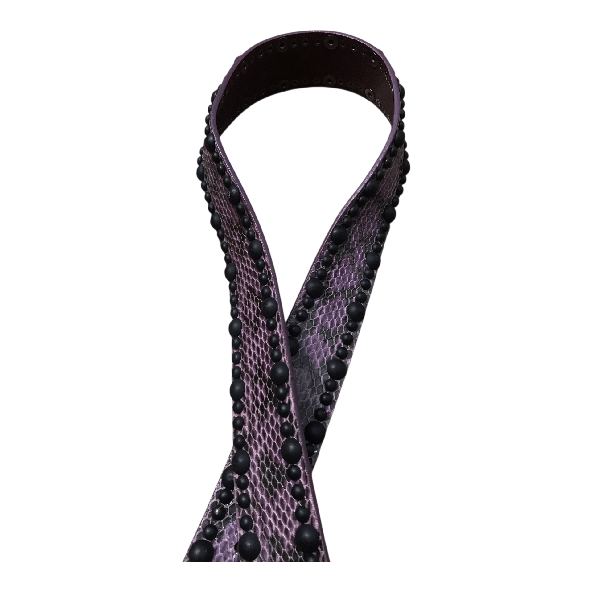 If Six Was Nine Broken Heart Leather Snake studded Belt Size ONE SIZE - 3 Thumbnail