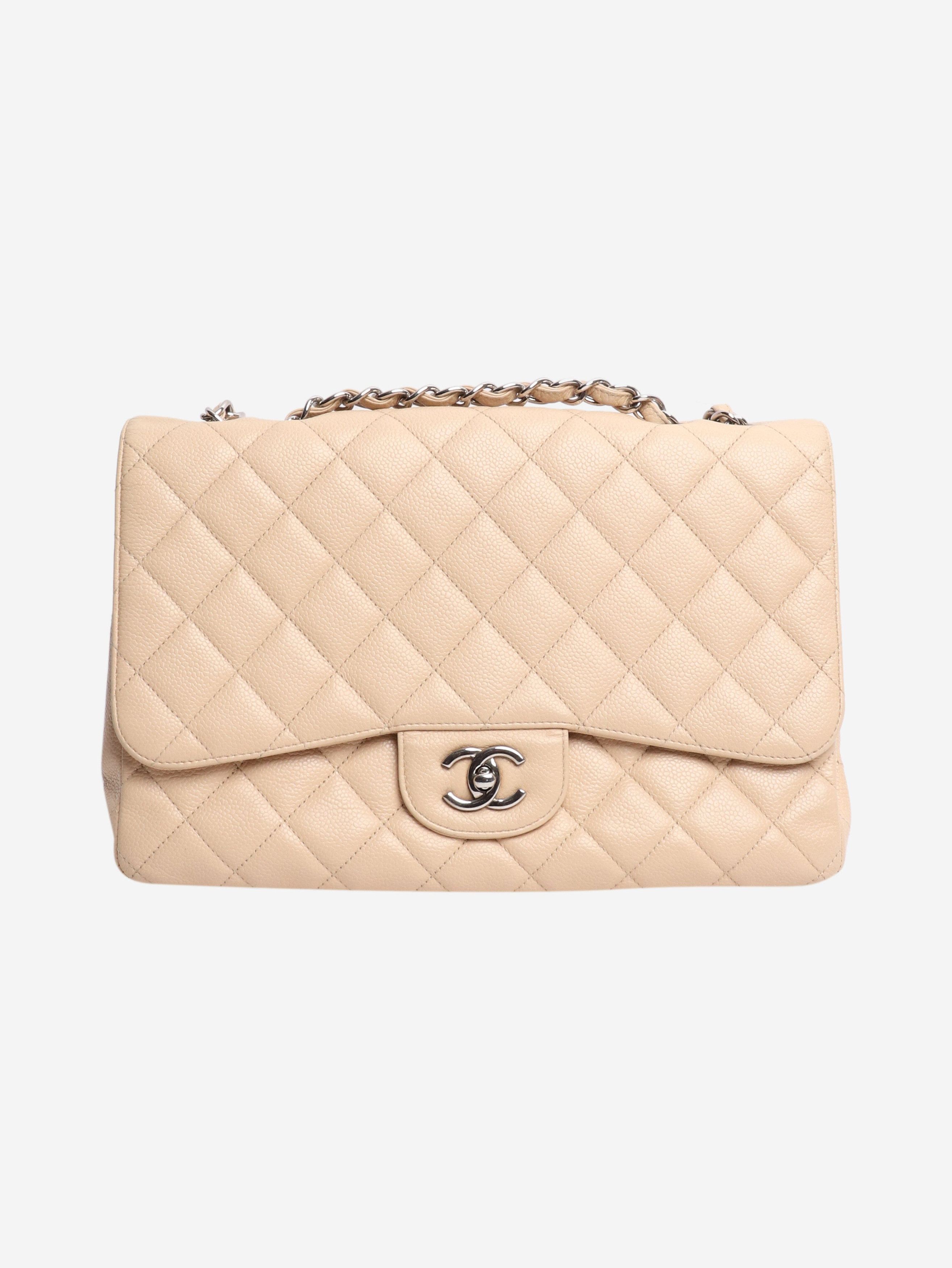 Chanel Blush 2009 caviar jumbo Classic Single Flap bag Size ONE SIZE - 1 Thumbnail