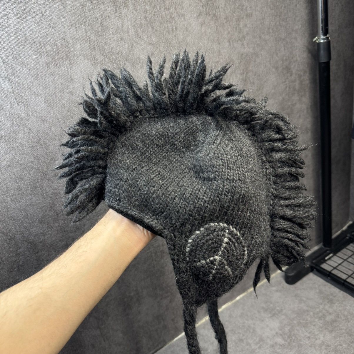 Japanese Brand Vintage Avant-garde Hat hand knit Japanese style Size ONE SIZE - 6 Thumbnail