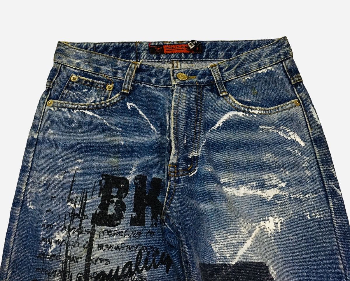 14th Addiction Very Rare Design Vintage Japanese Brand Ingalls Jeans 1990s Size US 29 - 3 Thumbnail