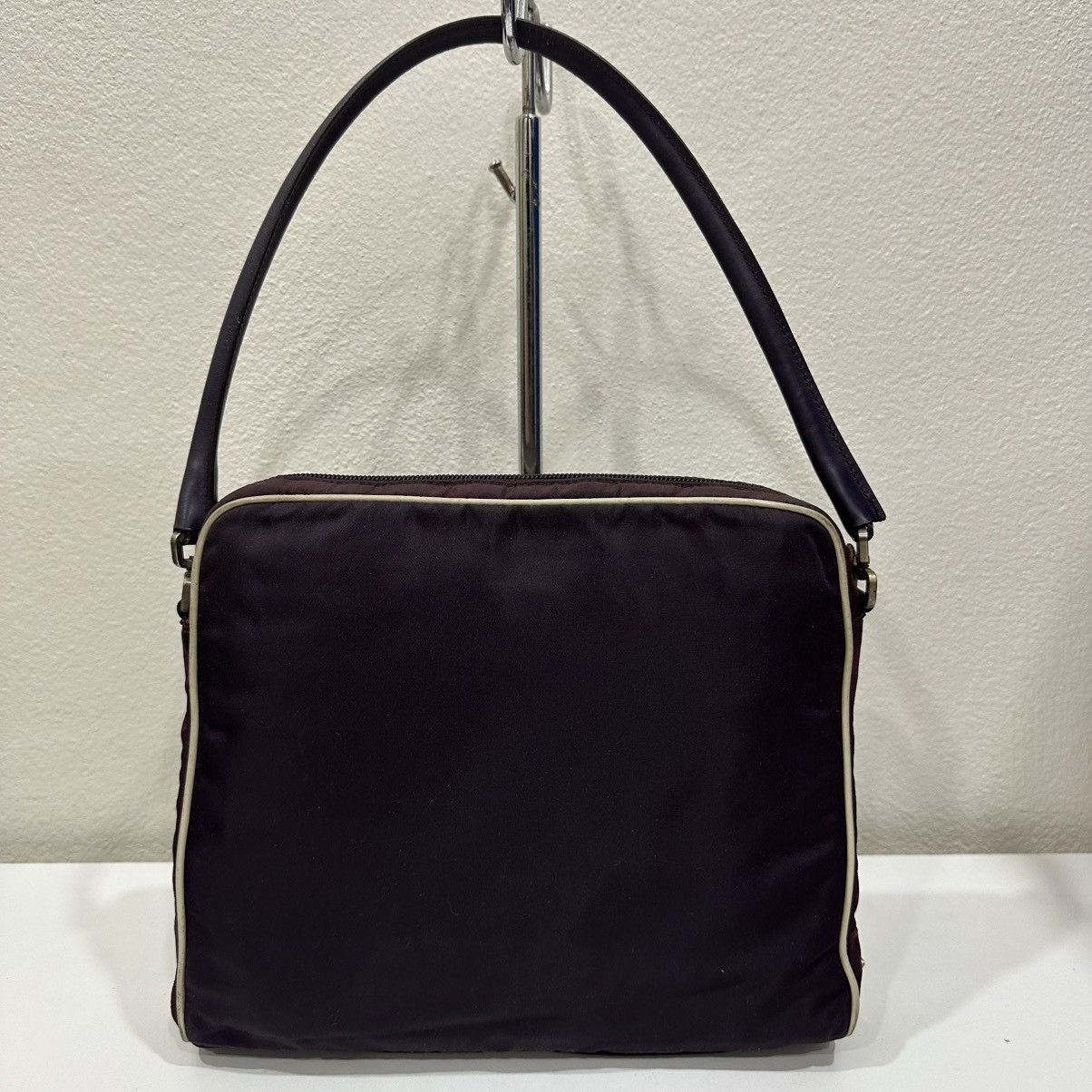 Prada PRADA TESSUTO FLORAL APPLIQUE SHOULDER BAG TWO TONE COLOR Size ONE SIZE - 5 Thumbnail