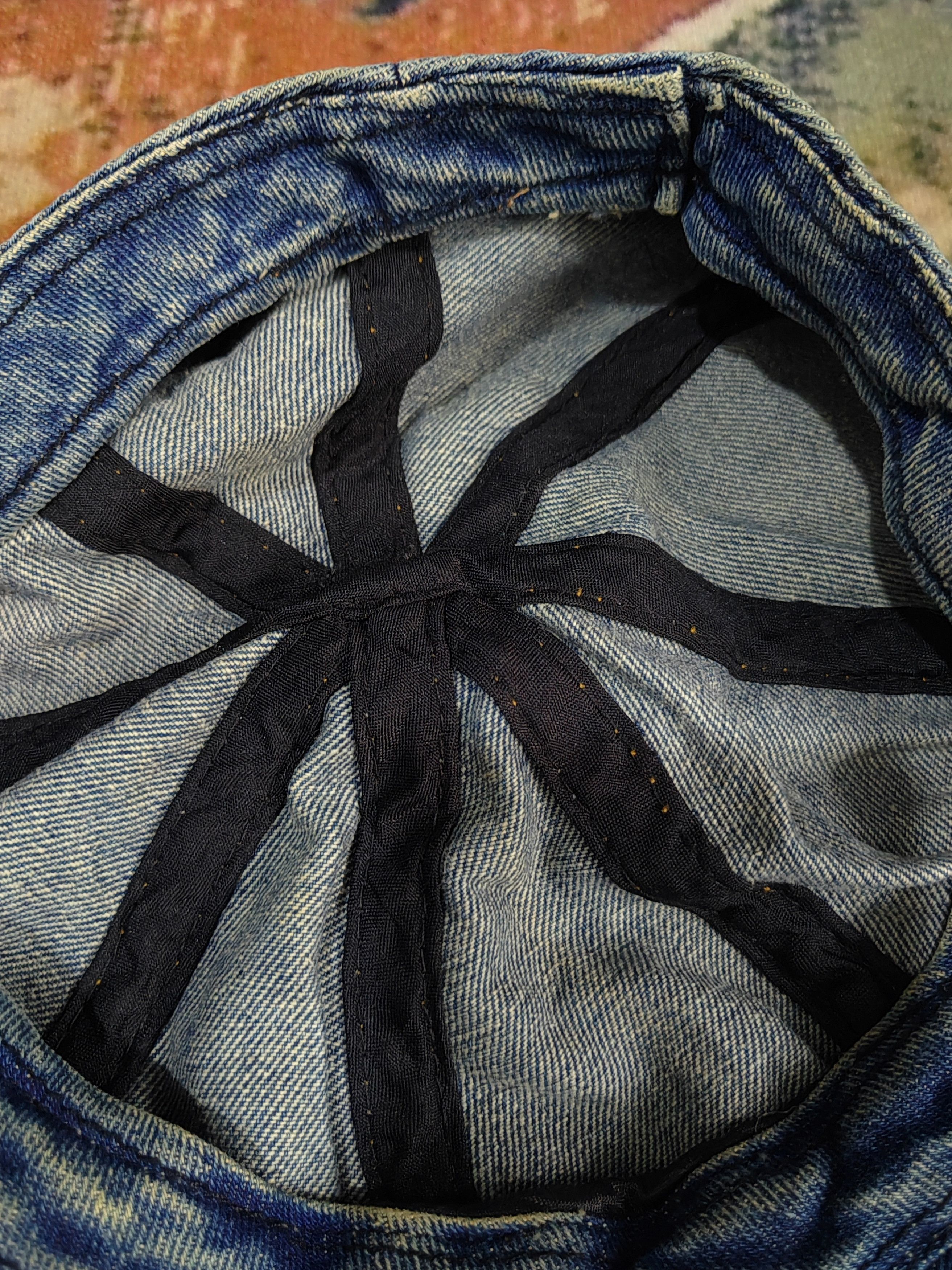 Japanese Brand Vintage Japanese Denim Style Hat Cap Size ONE SIZE - 6 Thumbnail