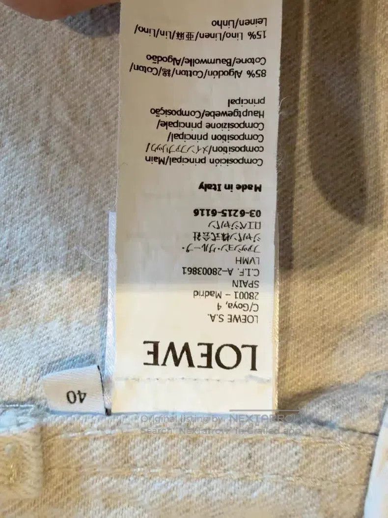 Loewe Loewe Linen Coat, Cotton Workwear Jacket Size S / US 4 / IT 40 - 5 Thumbnail