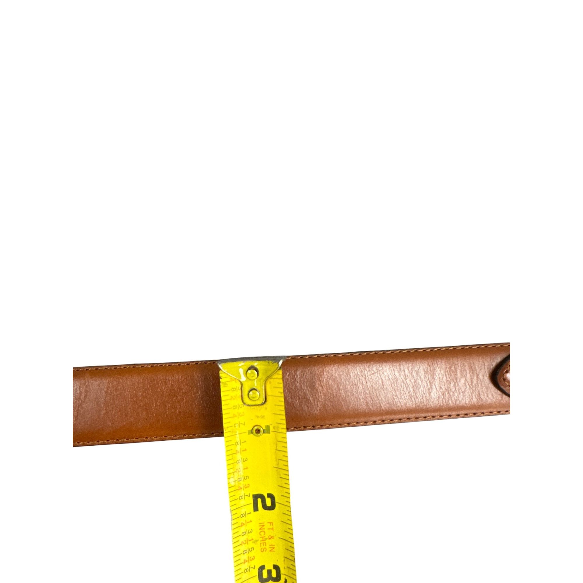 Cabelas Cabelas Mens Brown Leather Belt Size 40 With Gold Buckle SKU Size 40 - 9 Thumbnail