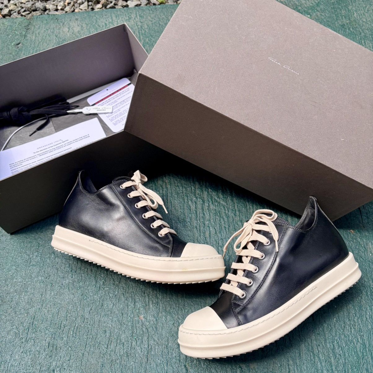 Rick Owens Rick Owens Mainline Leather Ramones Low Size US 6 / EU 39 - 5 Thumbnail