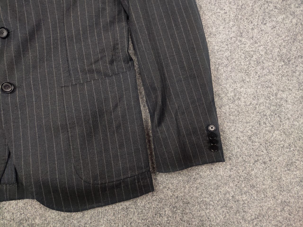 Paoloni Paoloni Quarantotto Reda Striped Unlined Blazer Pants Suit Size 48R - 5 Thumbnail