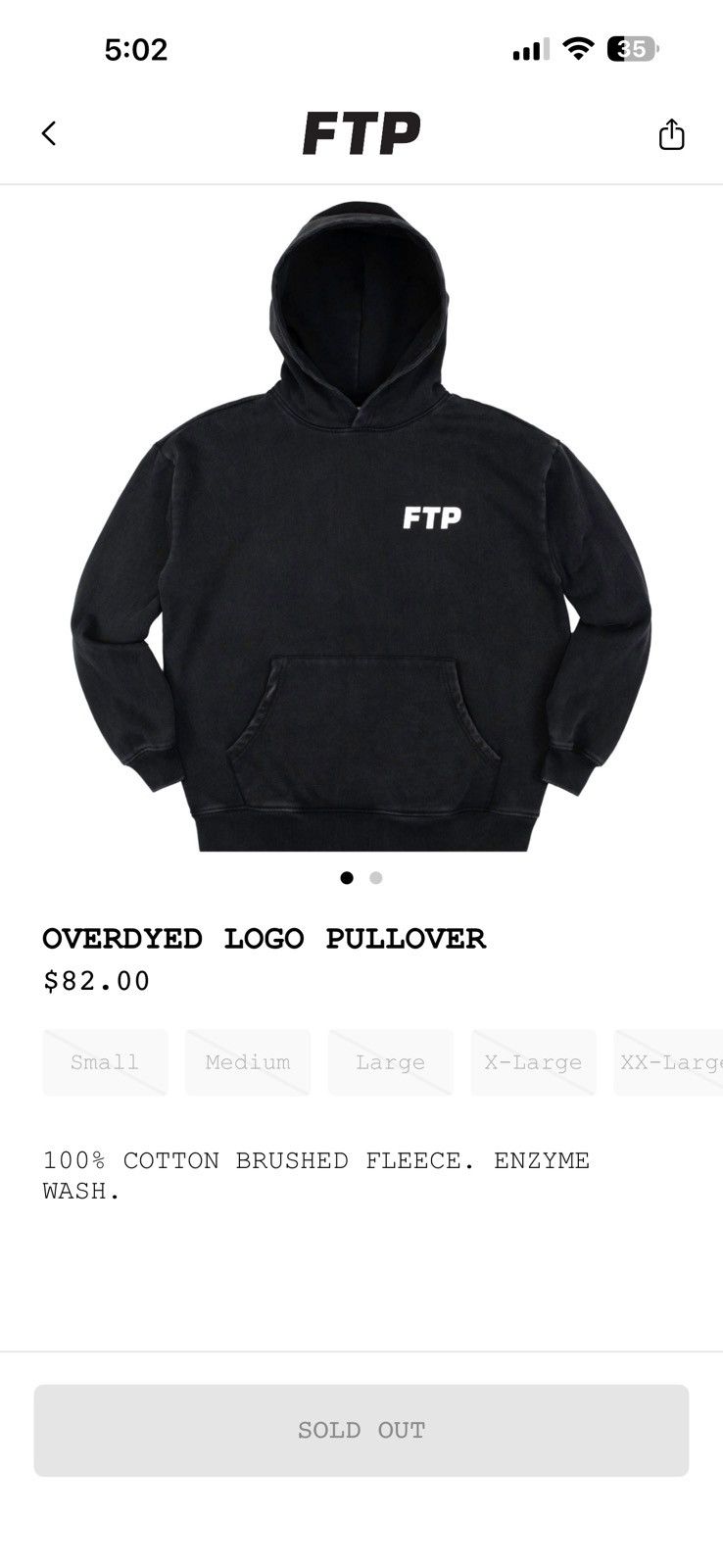Fuck The Population FTP Overdyed Logo Hoodie Size US L / EU 52-54 / 3 - 1 Thumbnail