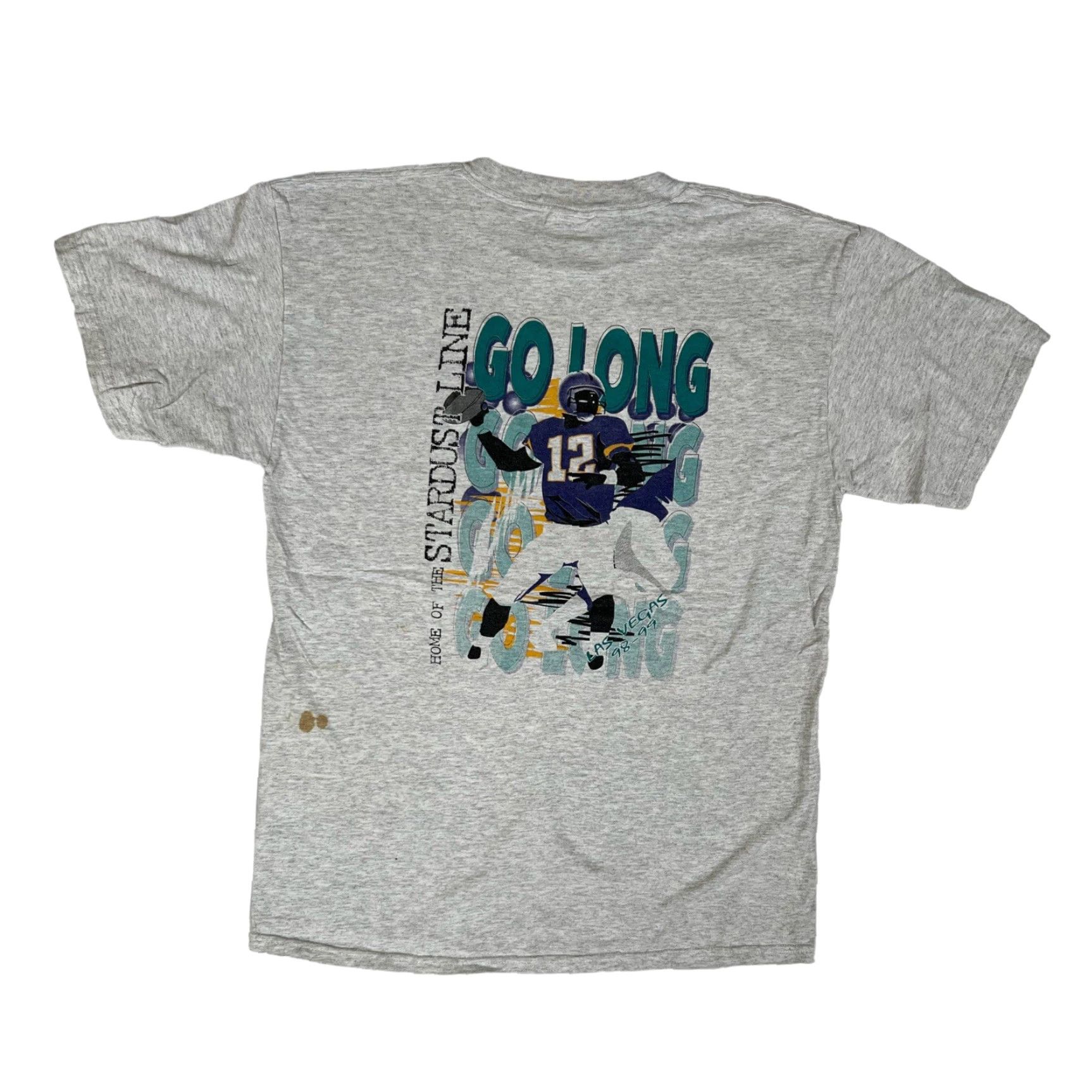 Tultex VINTAGE Las Vegas Fremont Star Dust Football T-Shirt 1998 90s Size L Gray Mens Long Sleeve? Size US L / EU 52-54 / 3 - 3 Thumbnail