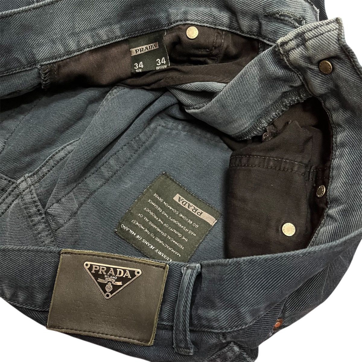 Prada PRADA STRAIGHT CUT DENIM PANTS Size US 34 / EU 50 - 5 Thumbnail
