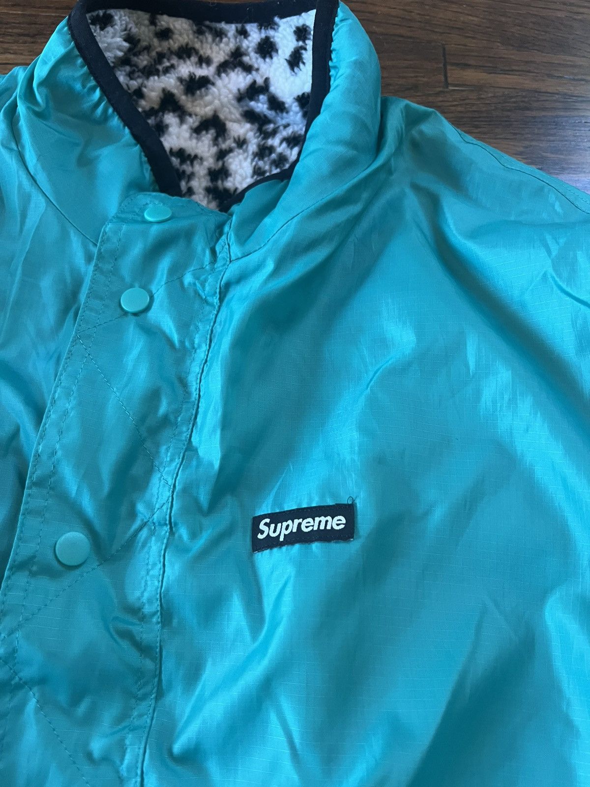 Supreme Supreme Snow Leopard and Teal Reversible Jacket Size US L / EU 52-54 / 3 - 5 Thumbnail