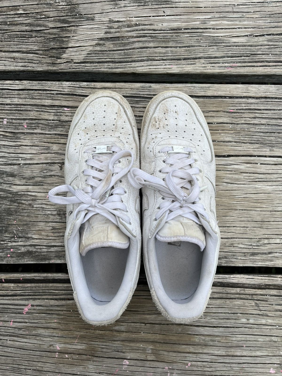 Nike White Nike Air Force 1 Size US 11 / EU 44 - 7 Thumbnail
