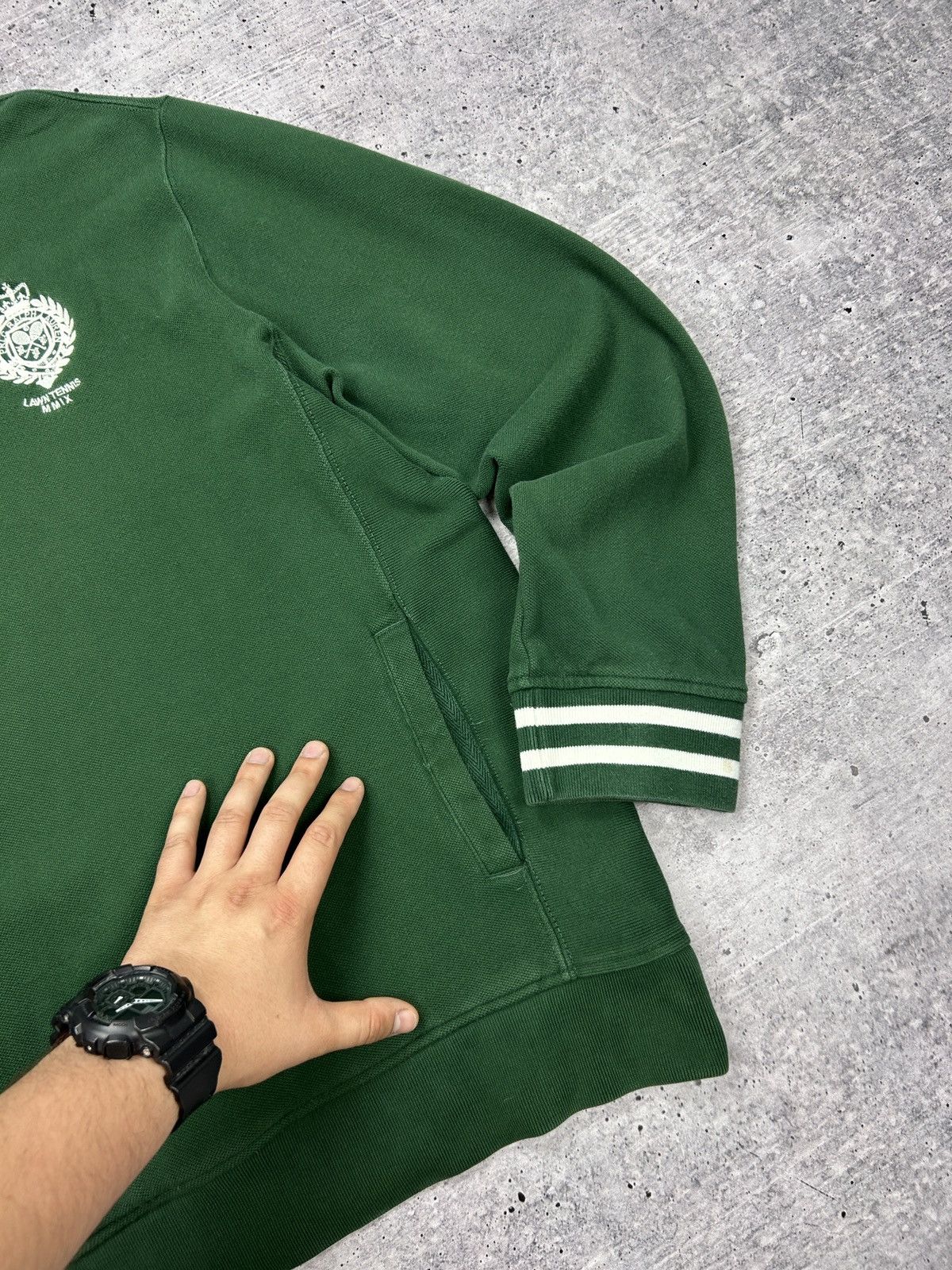 Designer × Polo Ralph Lauren × Vintage Vintage Polo Ralph Lauren 90’s Y2K Style 1/3 Zip Sweatshirt Size US XL / EU 56 / 4 - 9 Thumbnail