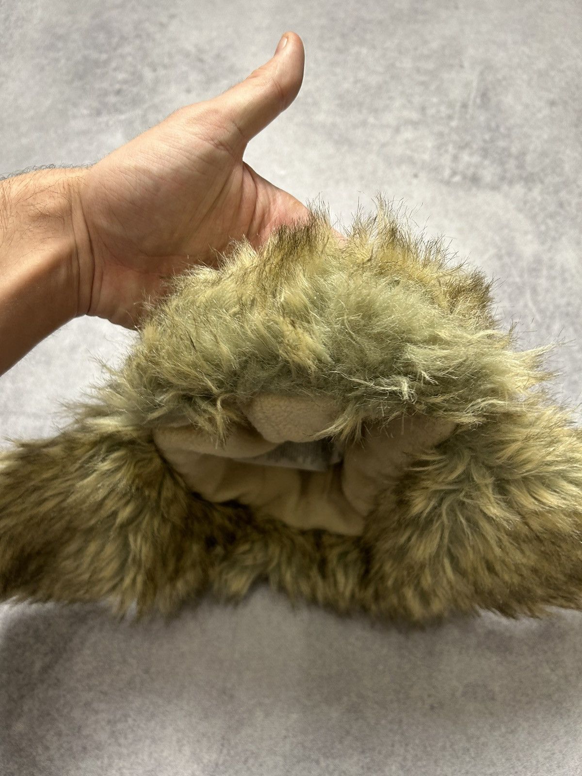Japanese Brand × Vintage Vintage Y2K USHANKA Mohair Fuzzy 90’s Hat Asap Rocky Style Size ONE SIZE - 7 Thumbnail