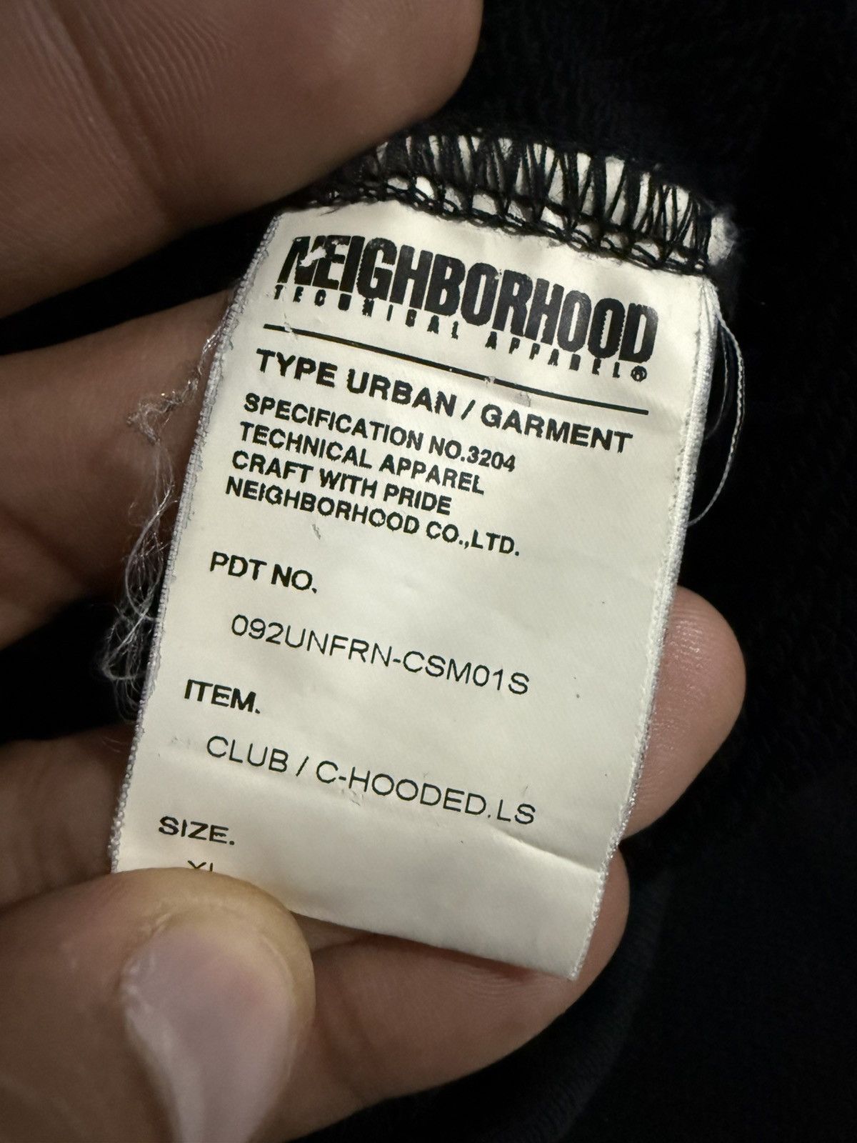 Neighborhood Neighborhood x Fragment A/W 09 Biker Club Hooded Jacket Size US XL / EU 56 / 4 - 7 Thumbnail