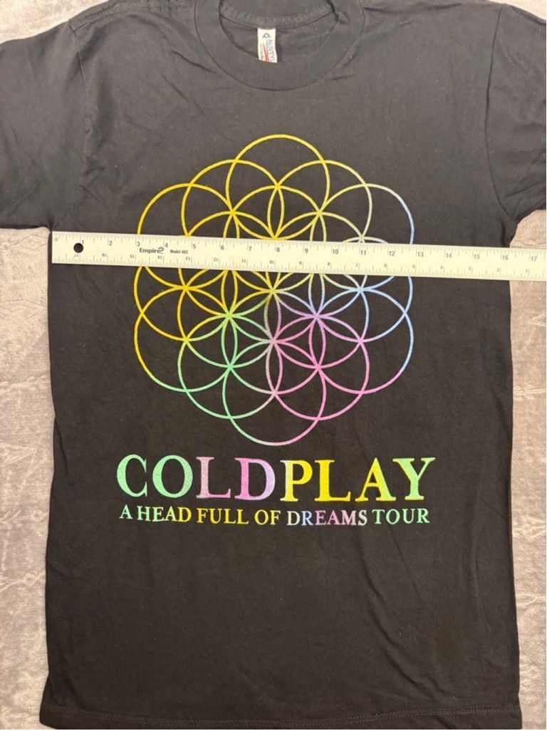 Alstyle Men's Alstyle Coldplay Tour T-shirt Size M Black Size US M / EU 48-50 / 2 - 3 Thumbnail