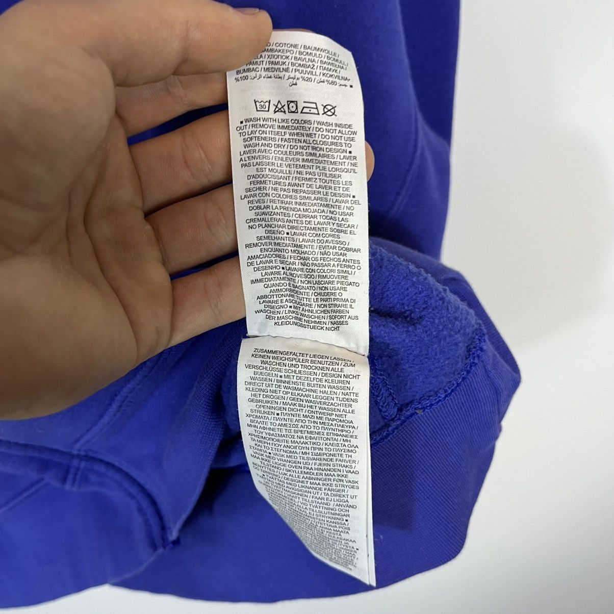 Nike Nike Just Do It Blue Zip Hoodie Streetwear Y2K Size US XL / EU 56 / 4 - 9 Thumbnail