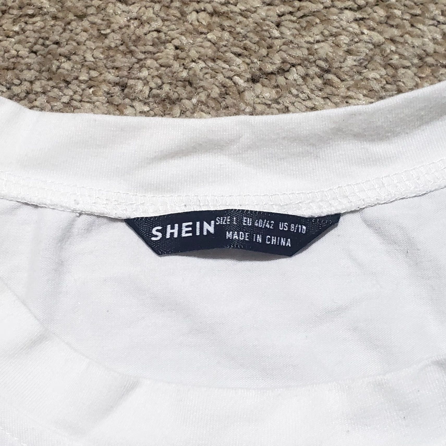 Shein SHEIN "And So It Is" Wave Short Sleeve White Tee T-Shirt Adult Women's L Large Shirt Womens Size L / US 10 / IT 46 - 3 Thumbnail