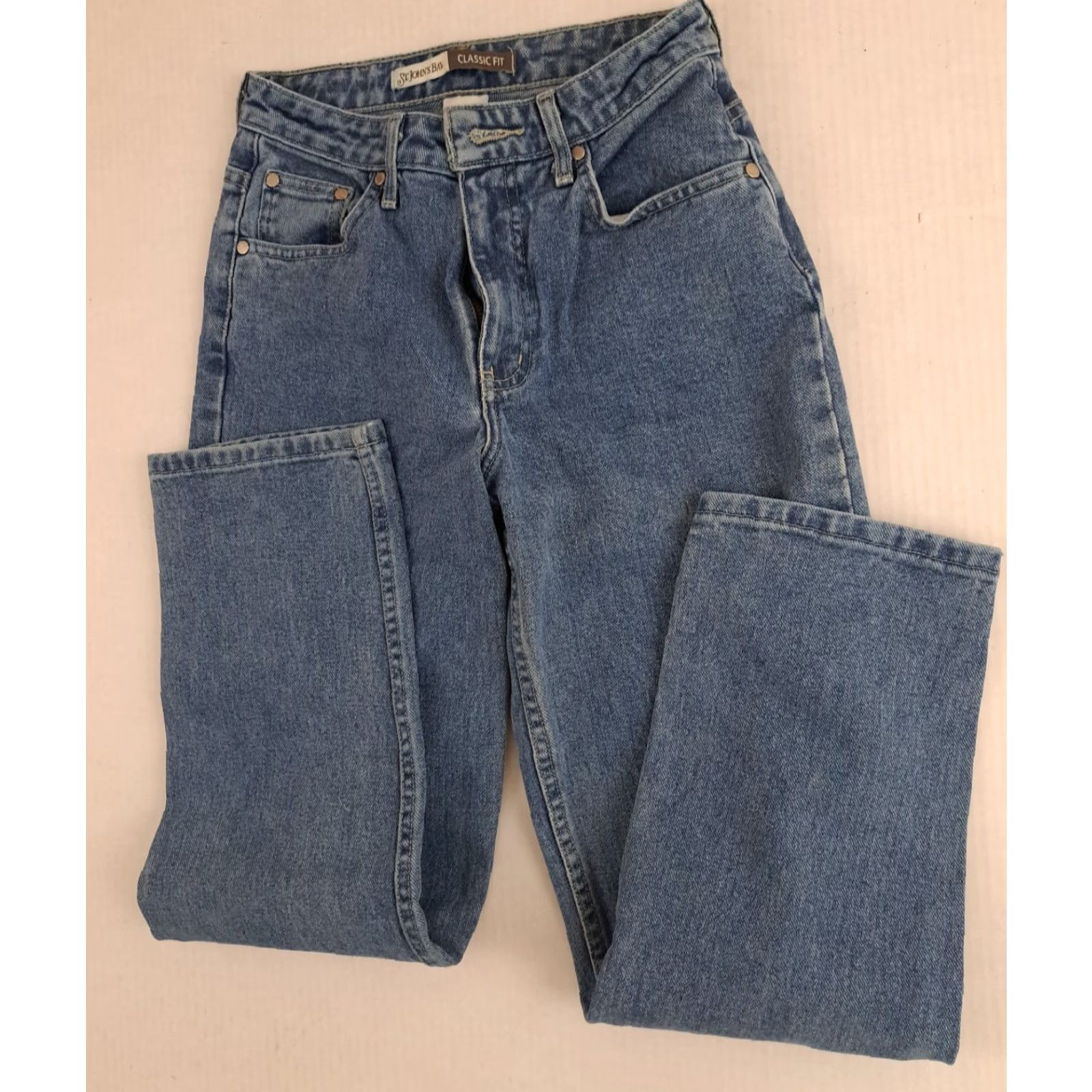 Vintage VINTAGE Woman size 4 Petite St Johns Bay Classic Fit Denim Blue Jeans Size 27" / US 4 / IT 40 - 3 Thumbnail