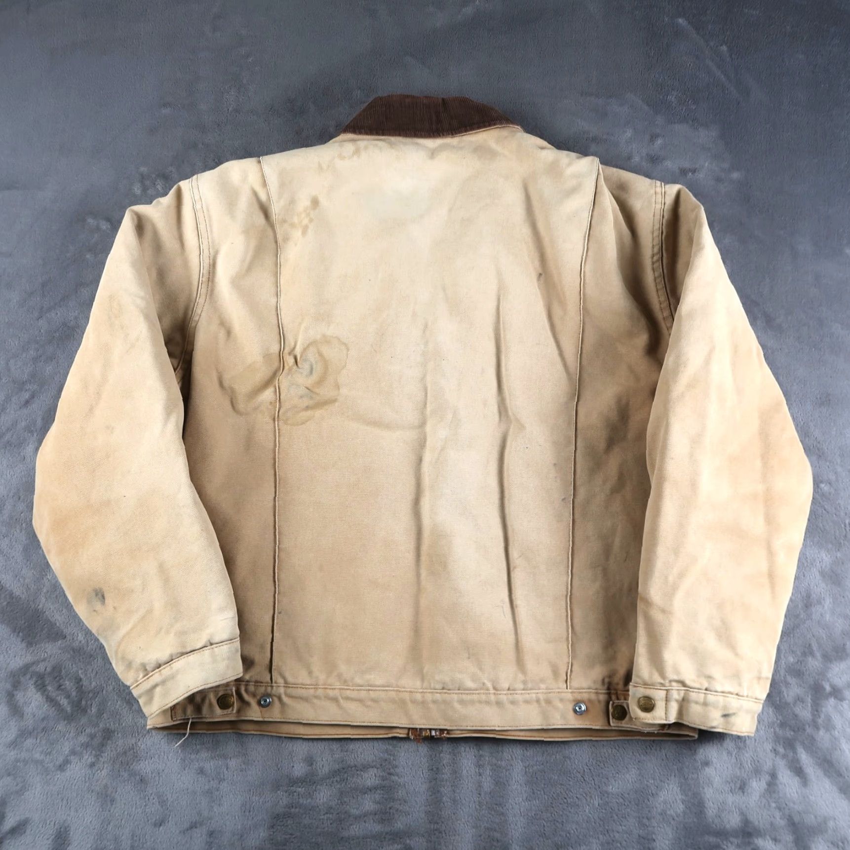 Dickies VINTAGE 90s Dickies Khaki Canvas Detroit Style Jacket Blanket Lined Mens XL Size US XL / EU 56 / 4 - 2 Thumbnail