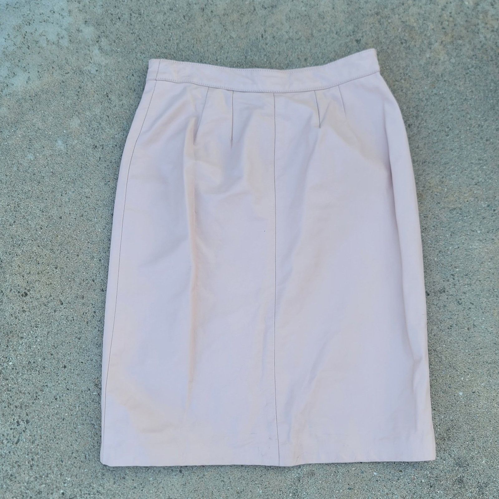 The Unbranded Brand Vtg Prezzia Leather Skirt Size 30" / US 8 / IT 44 - 2 Thumbnail