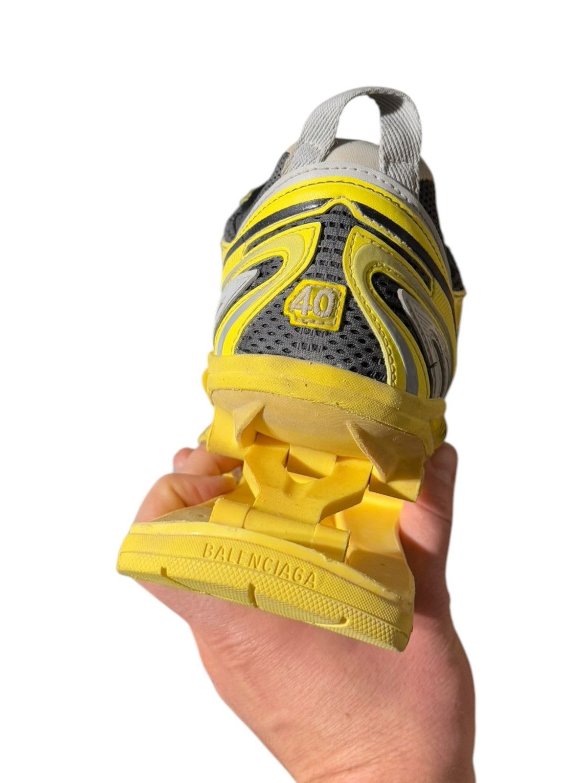 Balenciaga RARE Yellow Lightning X-Pander (X Pander) Heel Sneaker Size US 7 / EU 40 - 10 Thumbnail