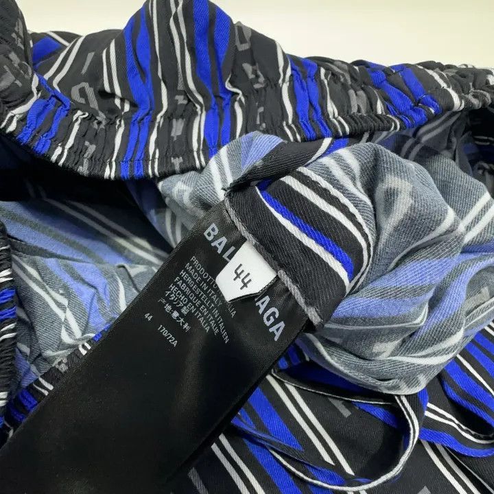 Balenciaga Balenciaga Balenciaga SS22 Striped Loose Shorts for Men -2 Size US 44 / EU 60 - 4 Thumbnail