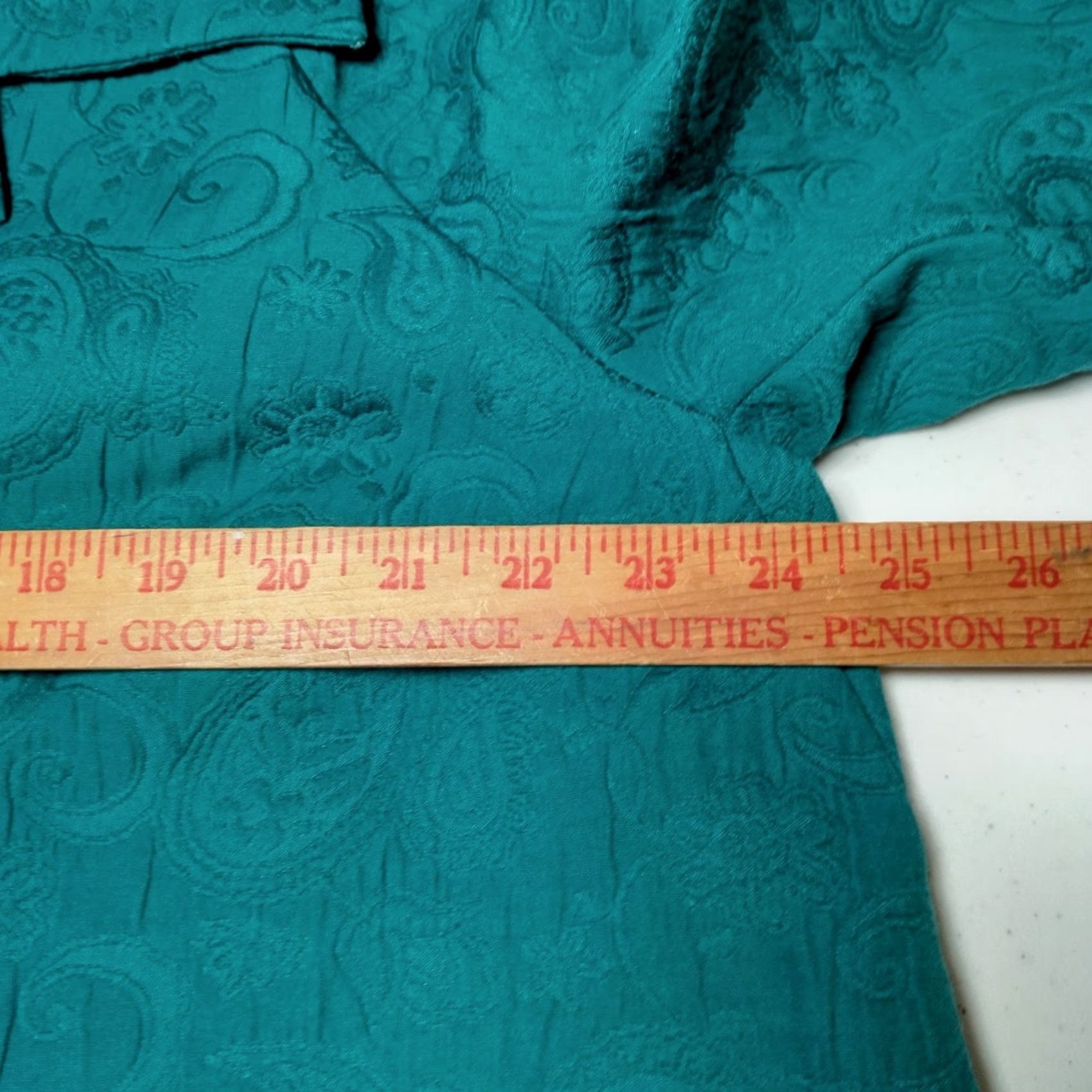 Laura Ashley Laura Ashley Kimono Blazer Jacket 2X Blue Teal Paisley Tapestry Floral Satin Lining Short 3/4 Sleeve Snap Door Size XXL / US 16-18 / IT 52-54 - 6 Thumbnail