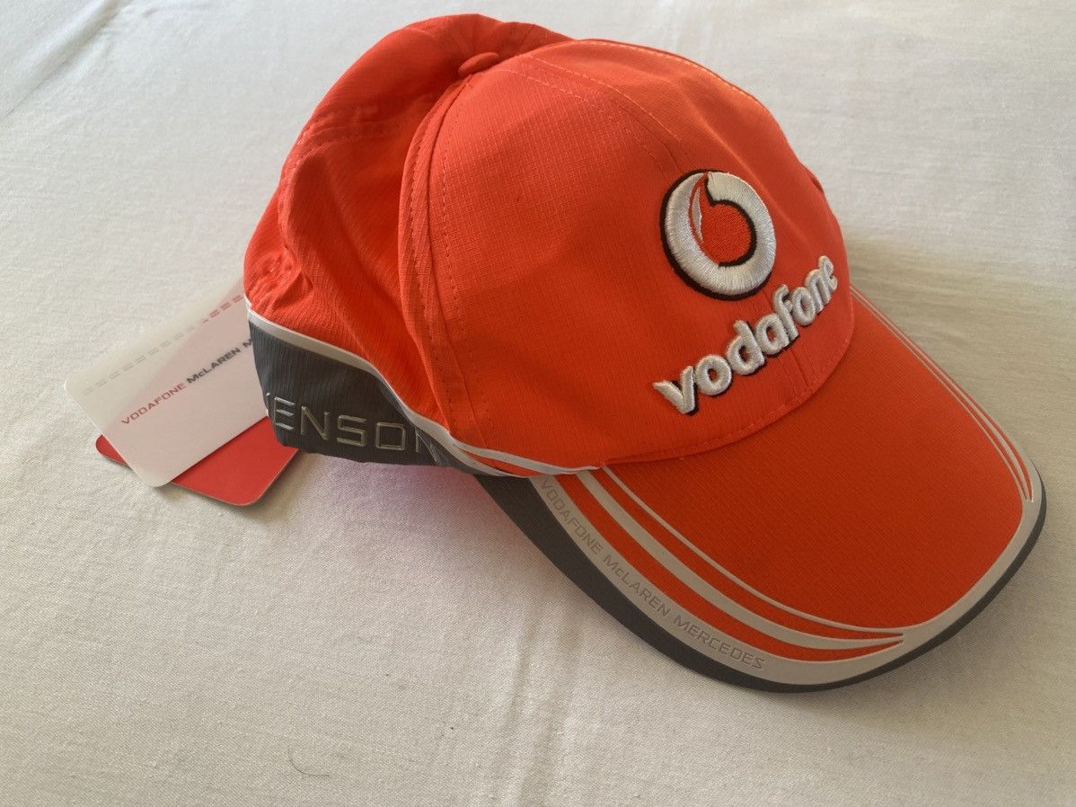 Mercedes-Benz NWT Vodafone Mclaren Mercedes Racing F1 Jenson Cap Hat Size ONE SIZE - 2 Thumbnail