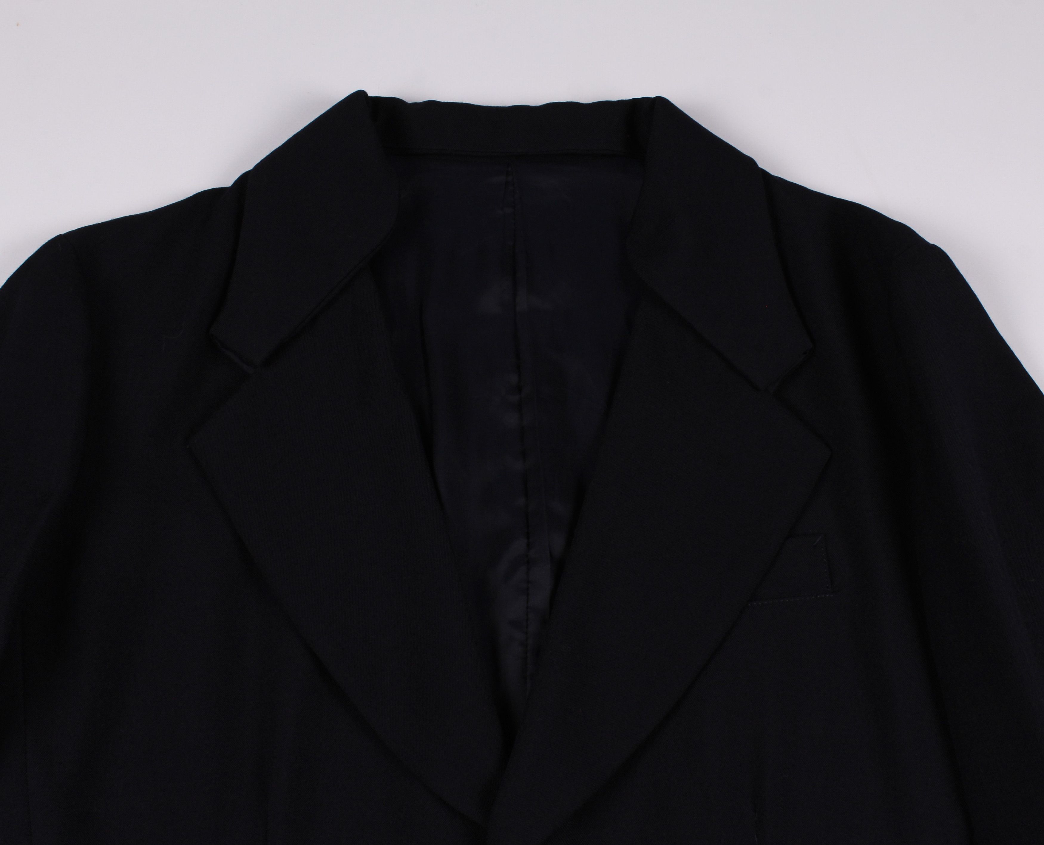 Y's × Yohji Yamamoto Y's Yohji Yamamoto Wool Navy Blazer Jacket Size M / US 6-8 / IT 42-44 - 2 Thumbnail