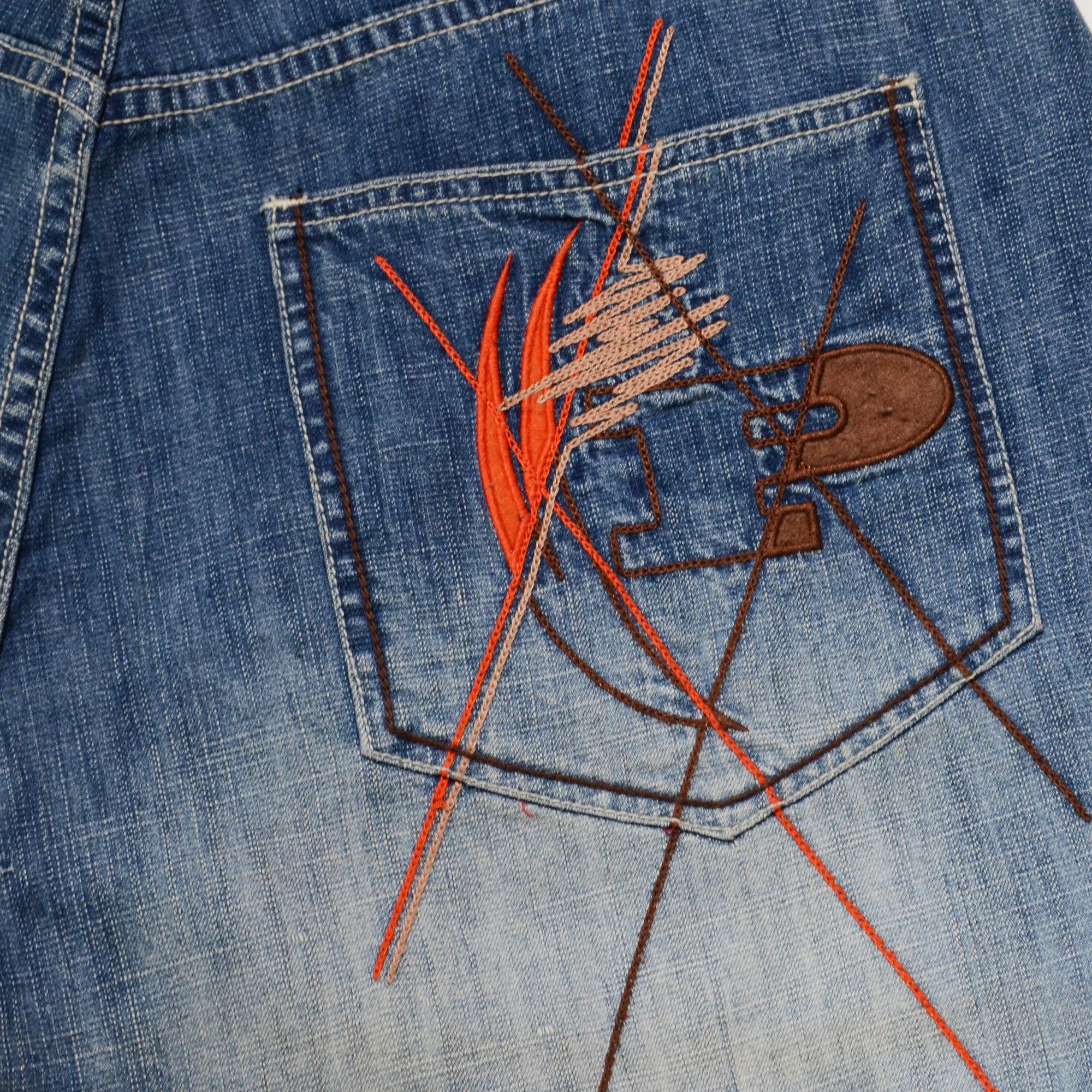 Phat Farm [Folding Color Defects] PF Denim 90s Hiphop Streetwear Size US 30 / EU 46 - 3 Thumbnail