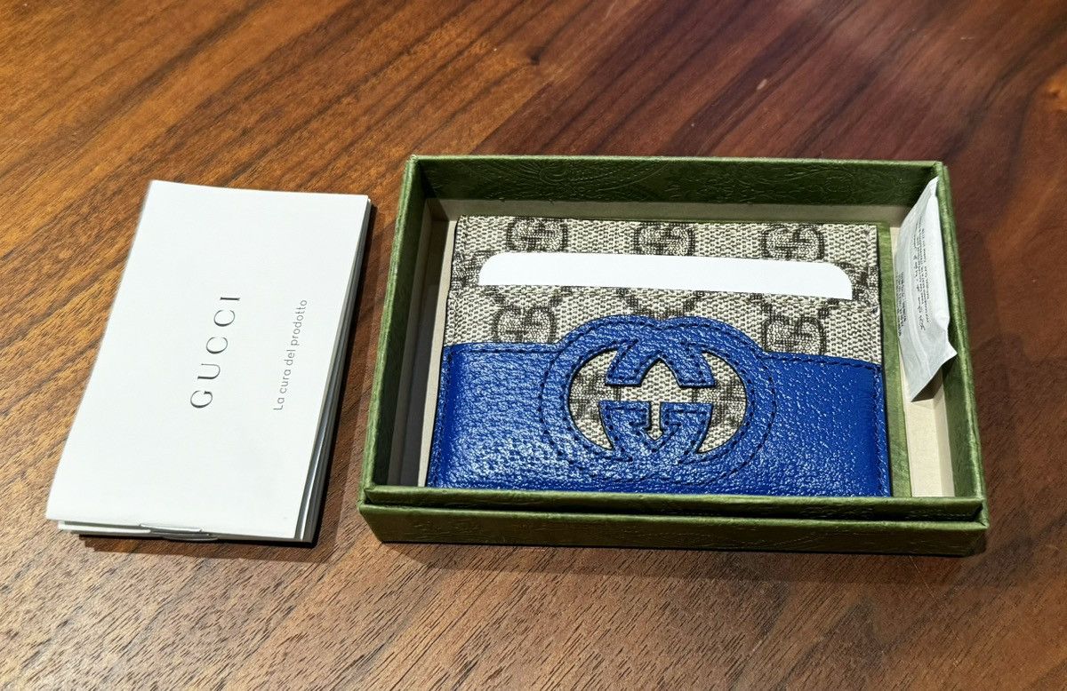Gucci Gucci Cut-Out Interlocking G Card Case *NEW* Size ONE SIZE - 4 Thumbnail