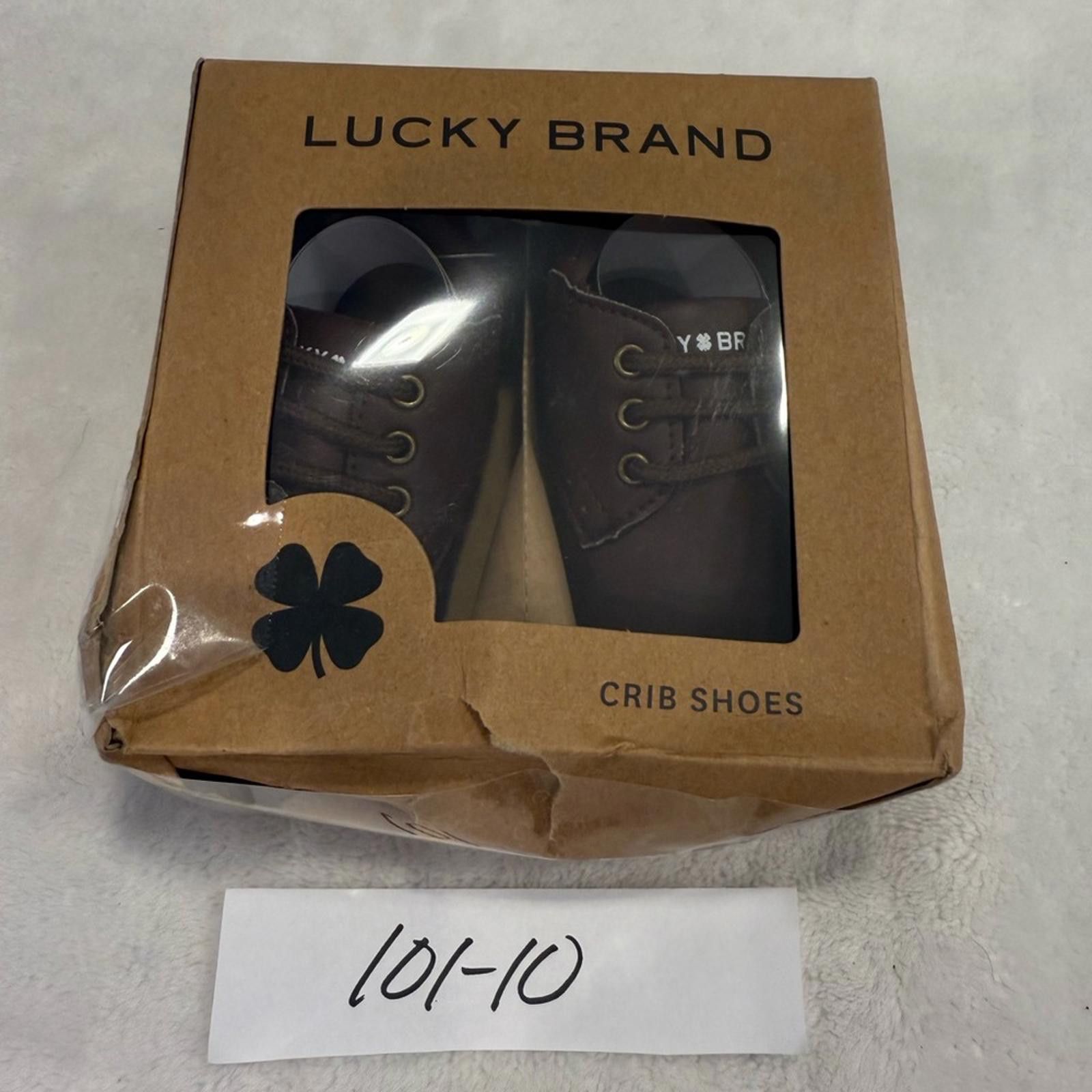 Lucky Brand Lucky Brand Crib Shoes brown faux leather slip on SZ 2 Size US 5 / EU 37 - 7 Thumbnail