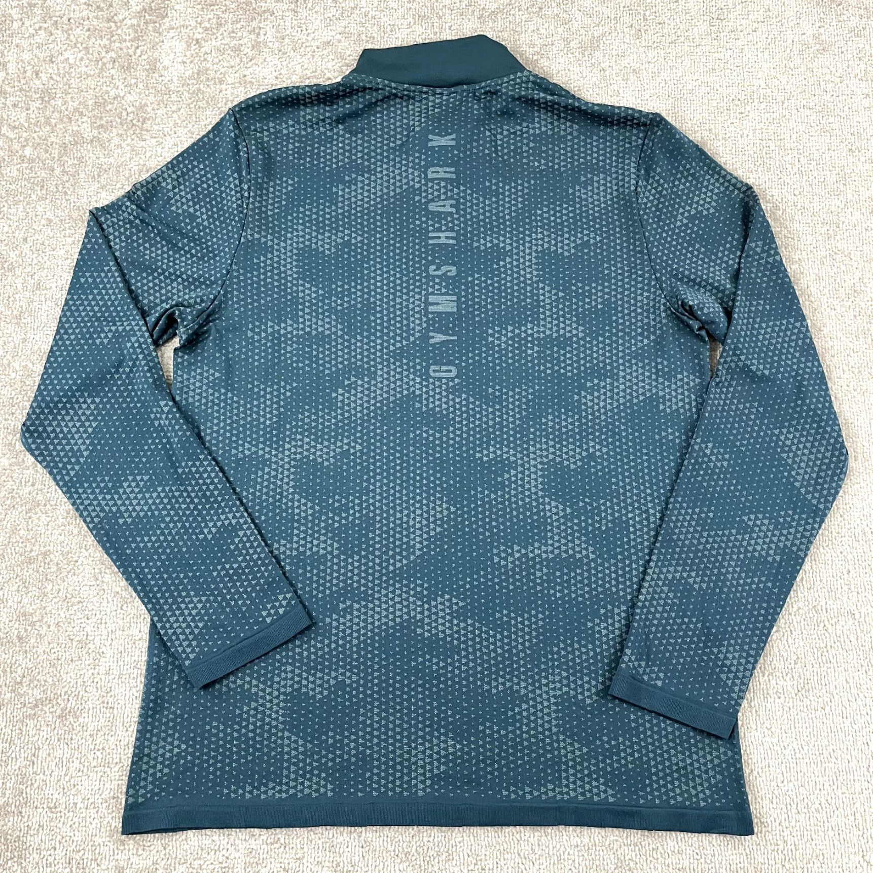 Gymshark GYMSHARK Jacket Mens XL Slim Green 1/4 Zip Pullover Seamless Sport Gym Shirt Size US XL / EU 56 / 4 - 3 Thumbnail