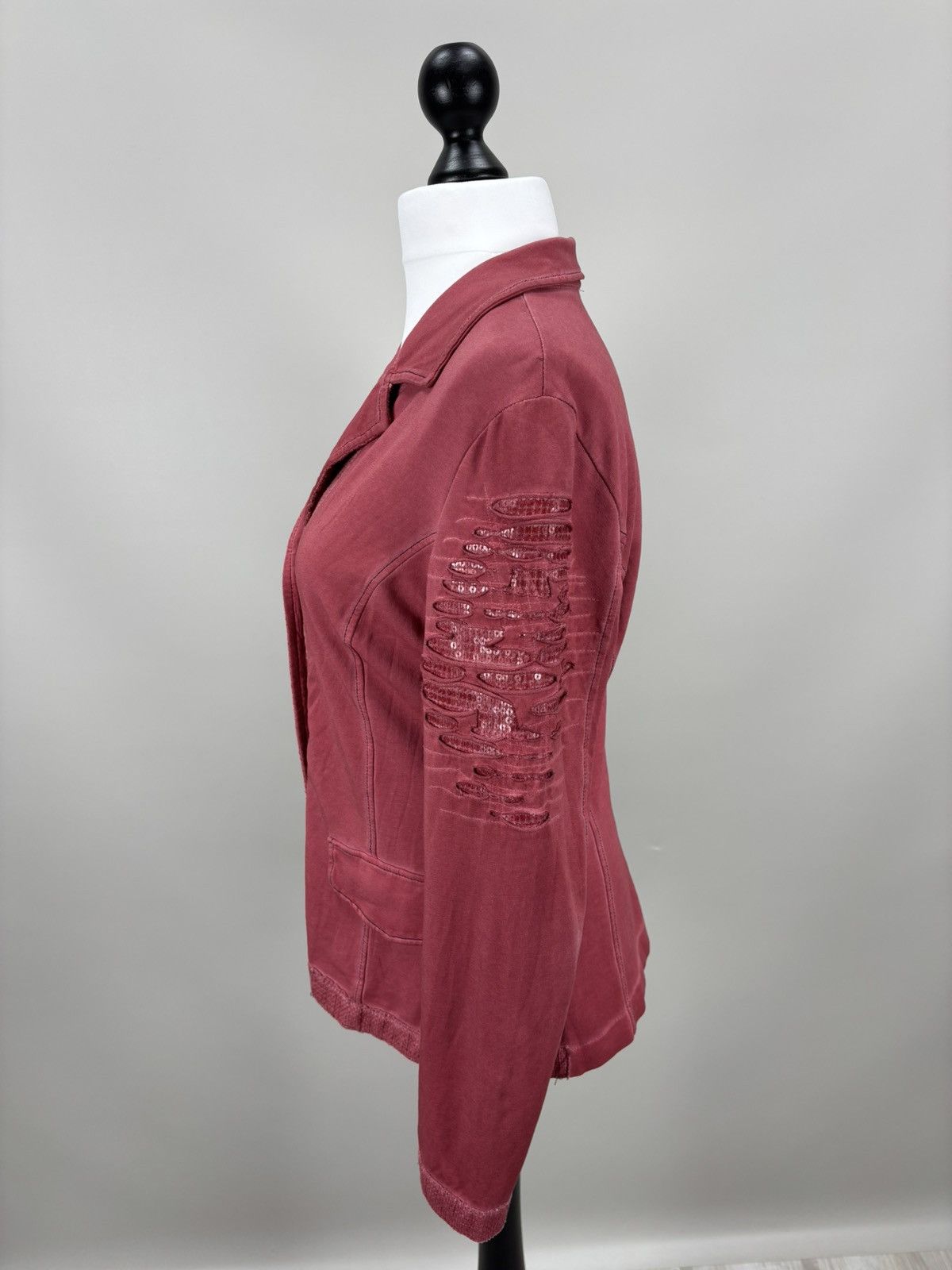 Elisa Cavaletti Womens blazer Bottega by Elisa Cavaletti Size L Color Red Size L / US 10 / IT 46 - 9 Thumbnail
