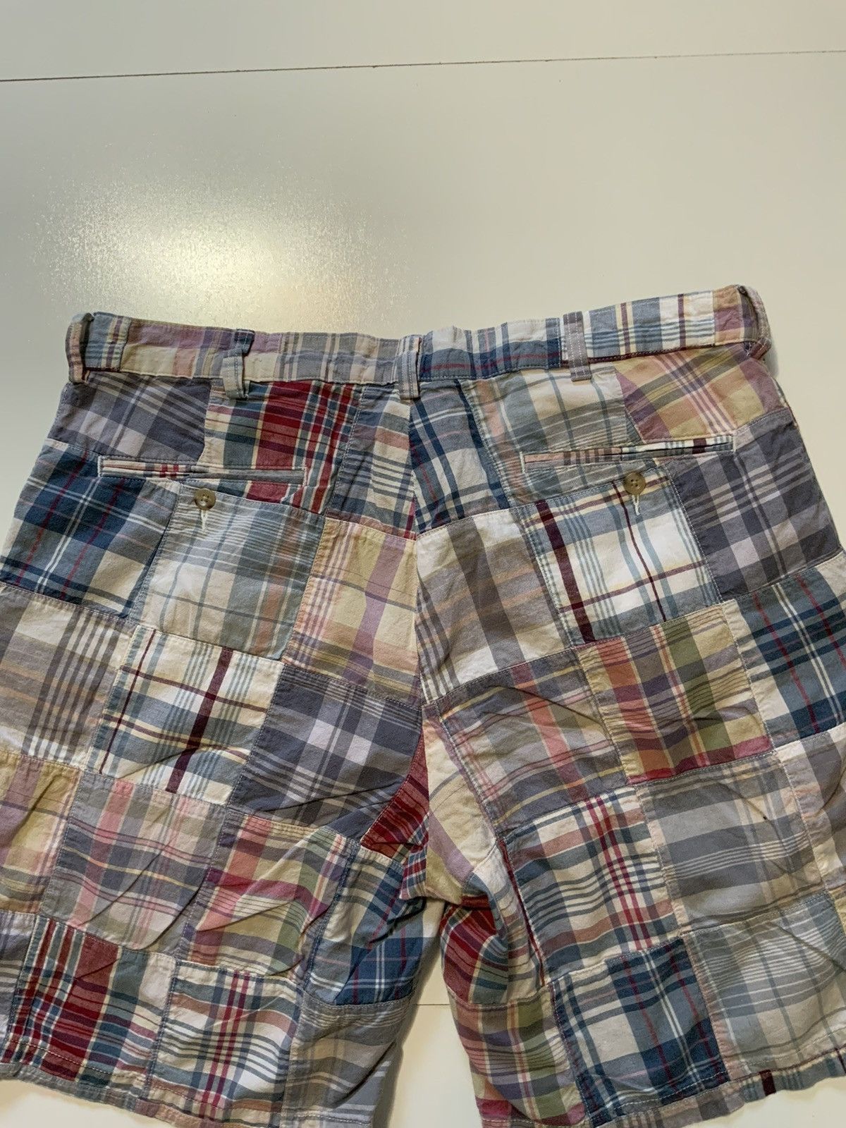 Polo Ralph Lauren Polo Ralph Lauren Patchwork Plaid Flat Front Classic Shorts Size US 36 / EU 52 - 6 Thumbnail