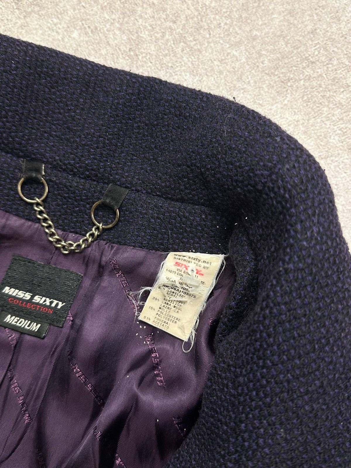 Miss Sixty Vintage Miss Sixty Womans Avantgarde Hysteric Trench Jacket Size M / US 6-8 / IT 42-44 - 6 Thumbnail