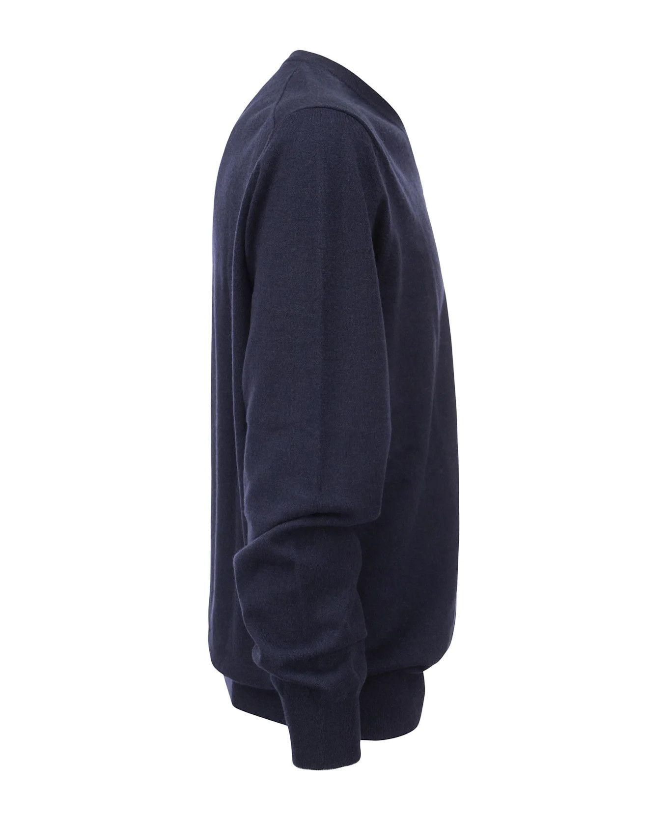 Brunello Cucinelli o1w1db10425 Cashmere Jumper in Dark Blue Size US XL / EU 56 / 4 - 3 Thumbnail