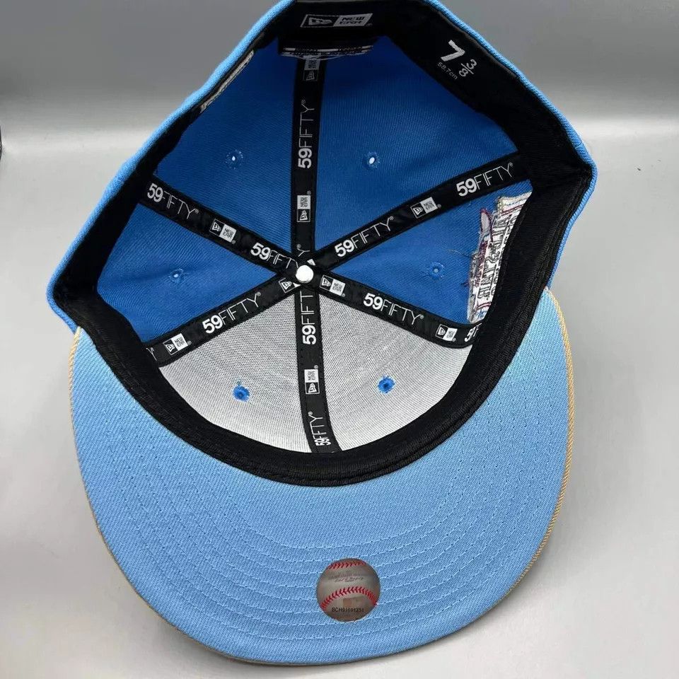 New Era Boston Red Sox Hat Men 7 3/8 59Fifty New Era MLB Fitted Cap Size ONE SIZE - 2 Thumbnail