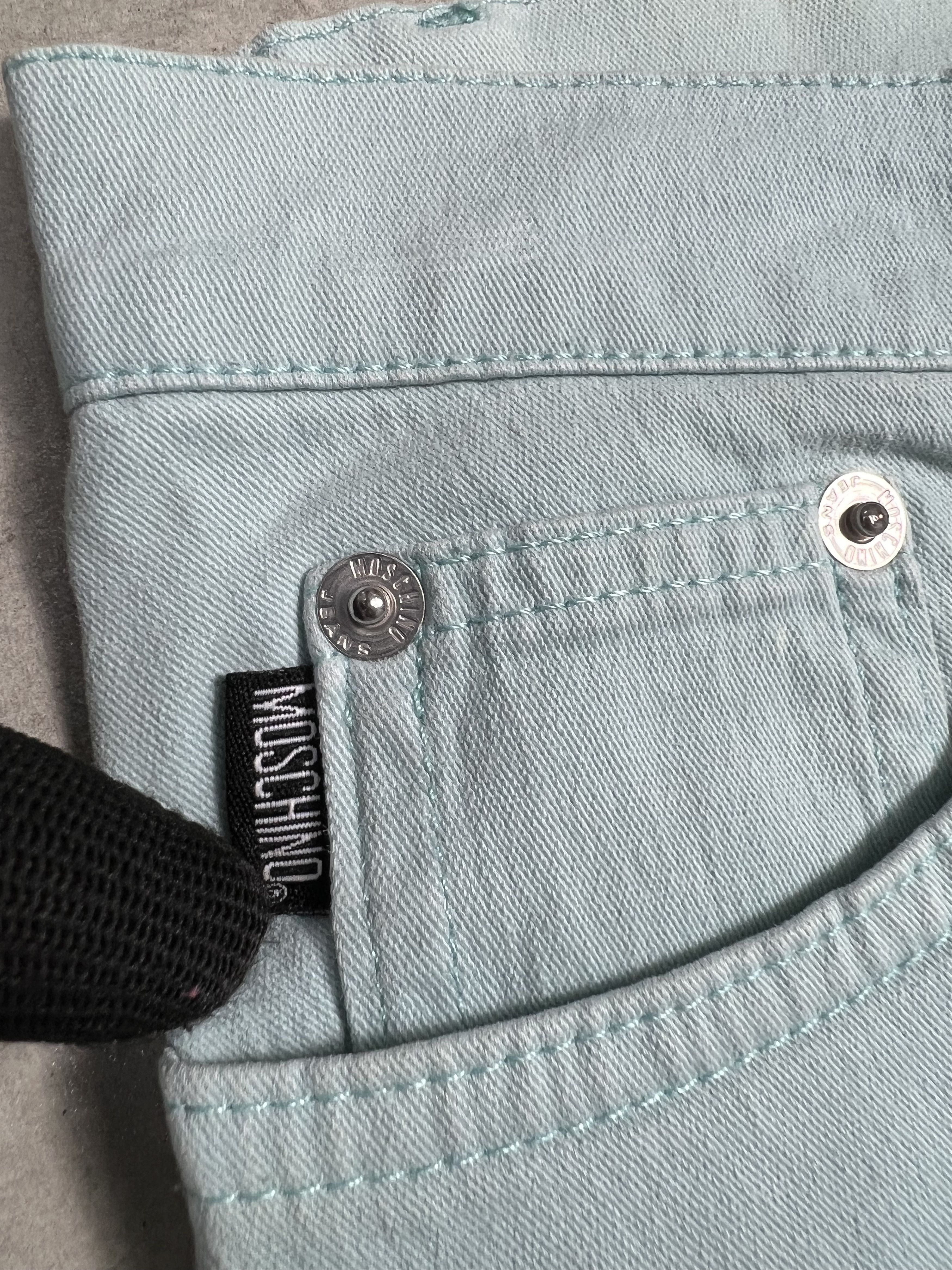 Moschino MOSCHINO Jeans Peace Light Sky Blue Denim GTMPT375 Size 26" / US 2 / IT 38 - 6 Thumbnail
