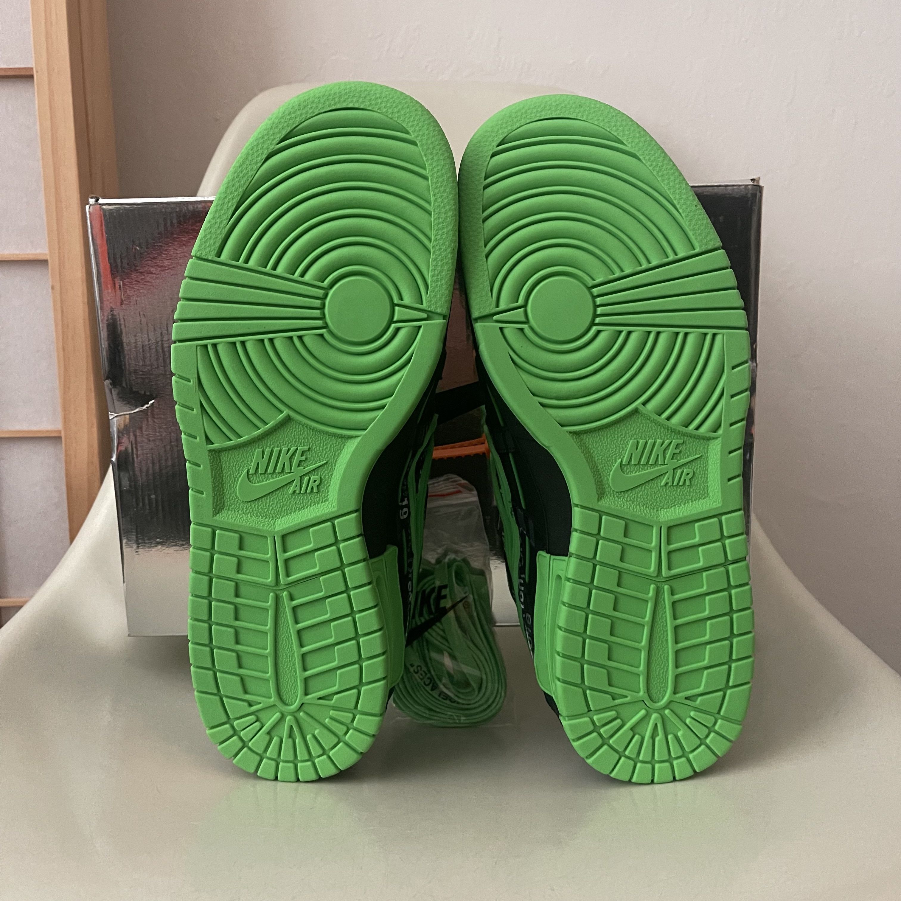 Nike × Off-White Air Rubber Dunk Green Strike NEW Size US 9.5 / EU 42-43 - 8 Thumbnail