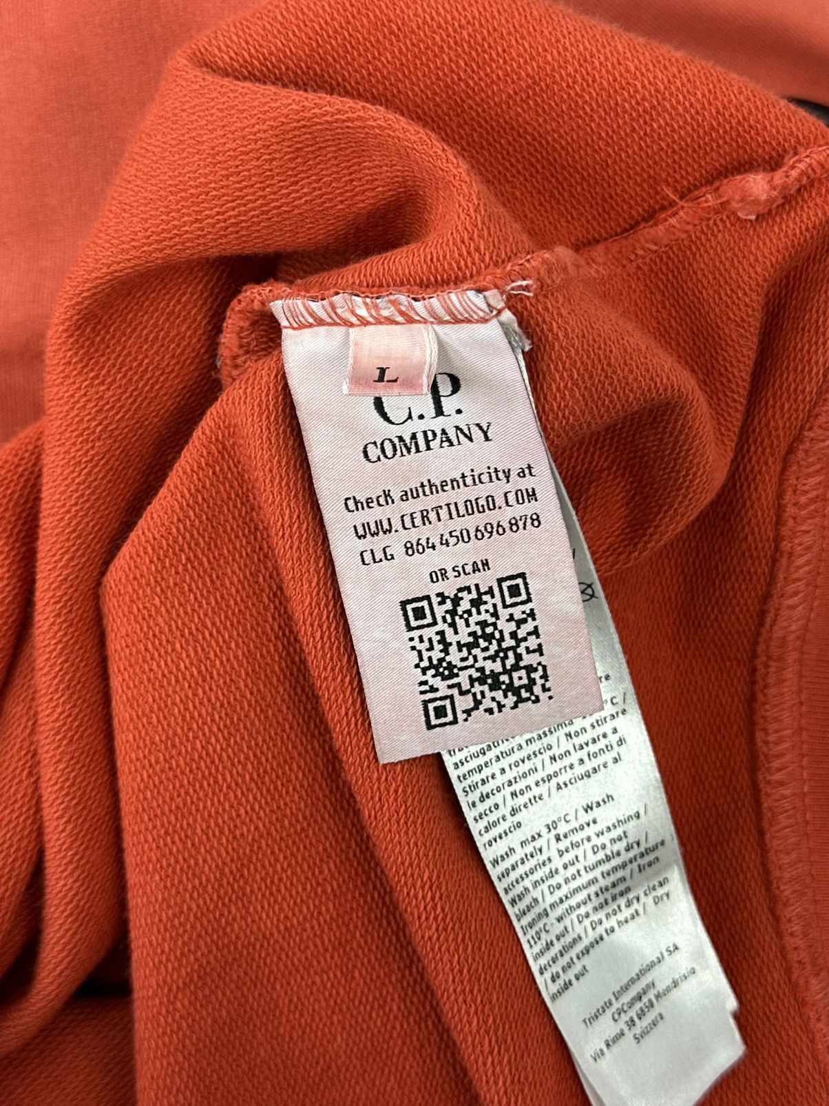 C.P. Company C.P. Comany Re-colour Orange Cotton Long Sleeve With Lens Size US L / EU 52-54 / 3 - 11 Thumbnail