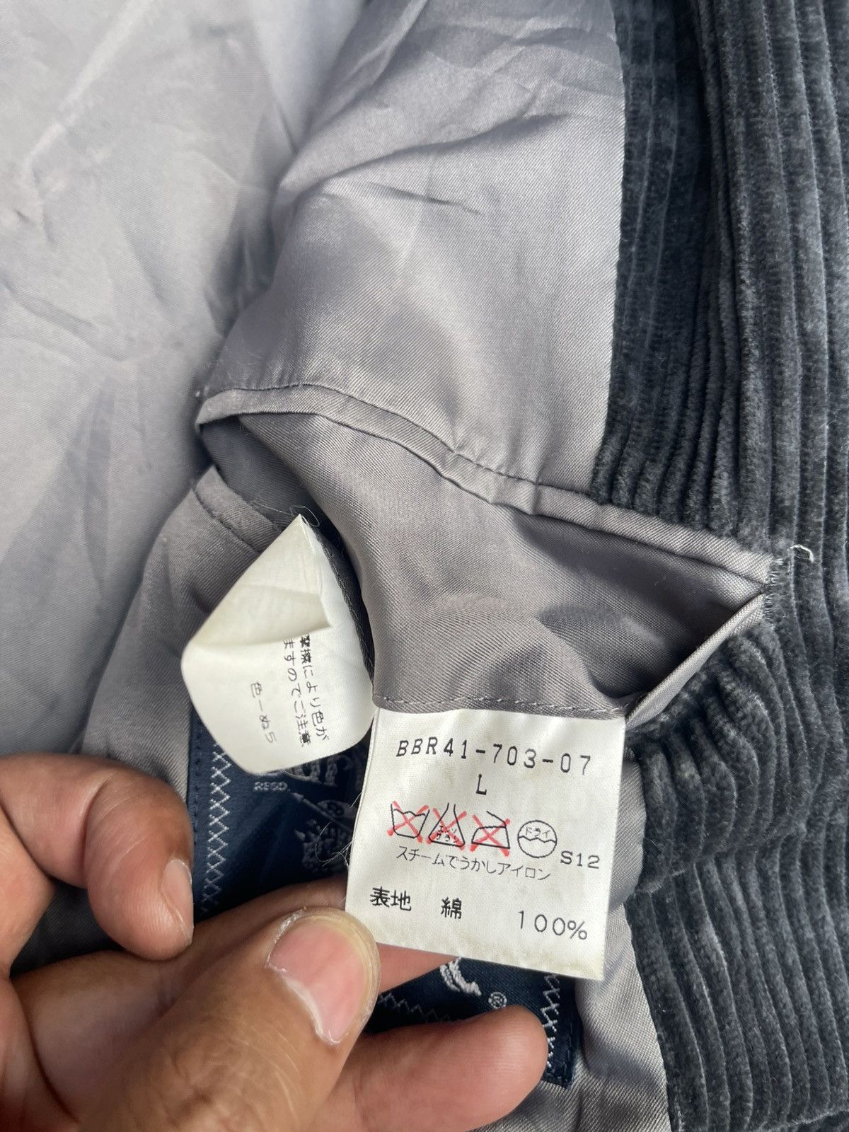 Burberry Vintage 80s-90s Burberry Corduroy Jacket Blazer Jaket Size US M / EU 48-50 / 2 - 6 Thumbnail
