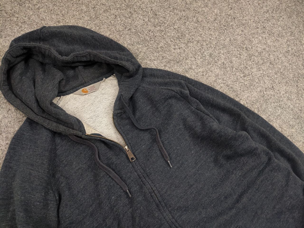 Carhartt Vintage Carhartt Zip Hoodie Holbrook Jacket USA Blank Style Size US L / EU 52-54 / 3 - 7 Thumbnail