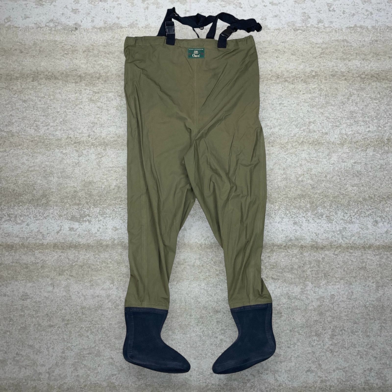 Orvis Vintage 90s Orvis Waders Mens L Baggy Green Polyester Size US 36 / EU 52 - 2 Thumbnail